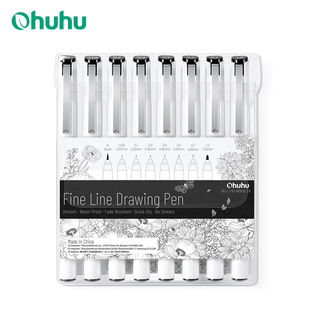 Ohuhu Mikro Kalem Fineliner Çi - Copic Marker Sketch incelemesi ve fiyatı
