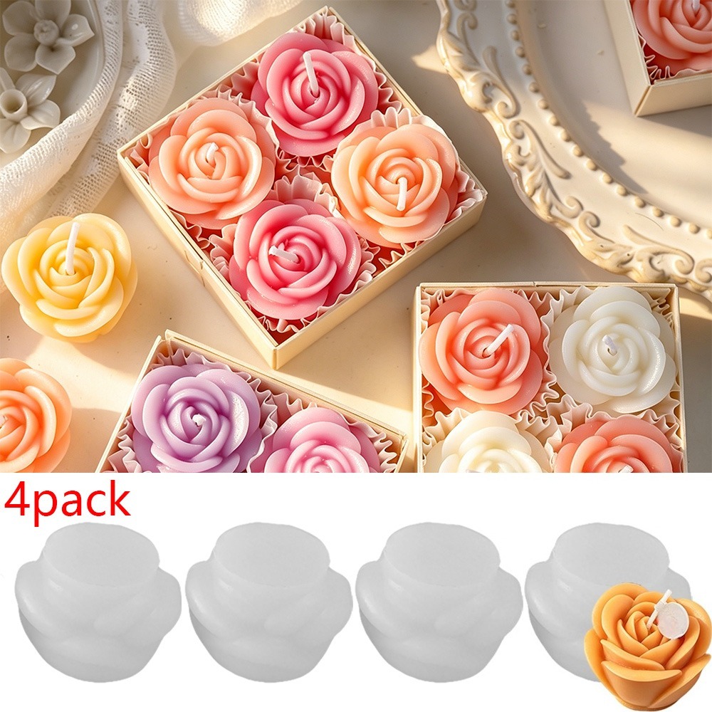 4 adet/set Gül Mum Silikon Kal - Candle Making Date incelemesi ve fiyatı